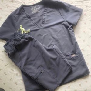 Figs xxs top pants xxsp grey are made style cherry is Livingston